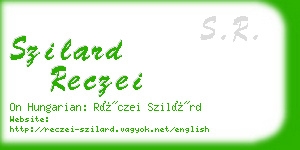 szilard reczei business card